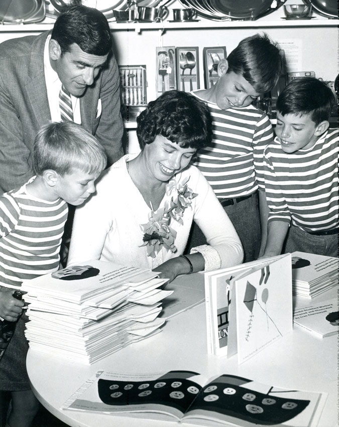 Book signing, The Thinking Book, 1960